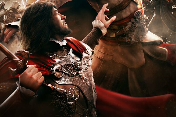 Cesare Borgia vs Ezio Auditore du jeu Assassins creed brotherhood