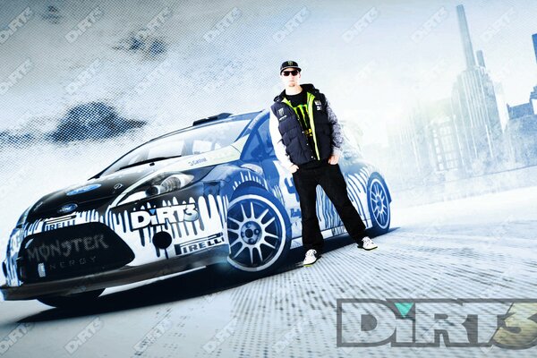 Coche deportivo del juego Dirt 3. Ken Block