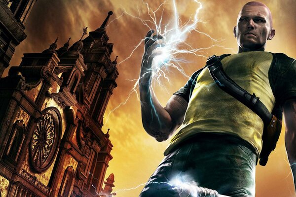 Cole McGrath von Infamous 2 mit seiner Fähigkeit