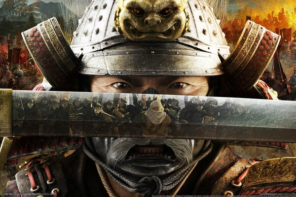 Shogun 2 es un juego de guerra total. Y esta maravillosa Katana se verá muy bien en el Escritorio