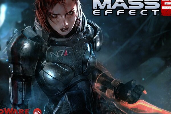 Frau des Spiels mass effect 3