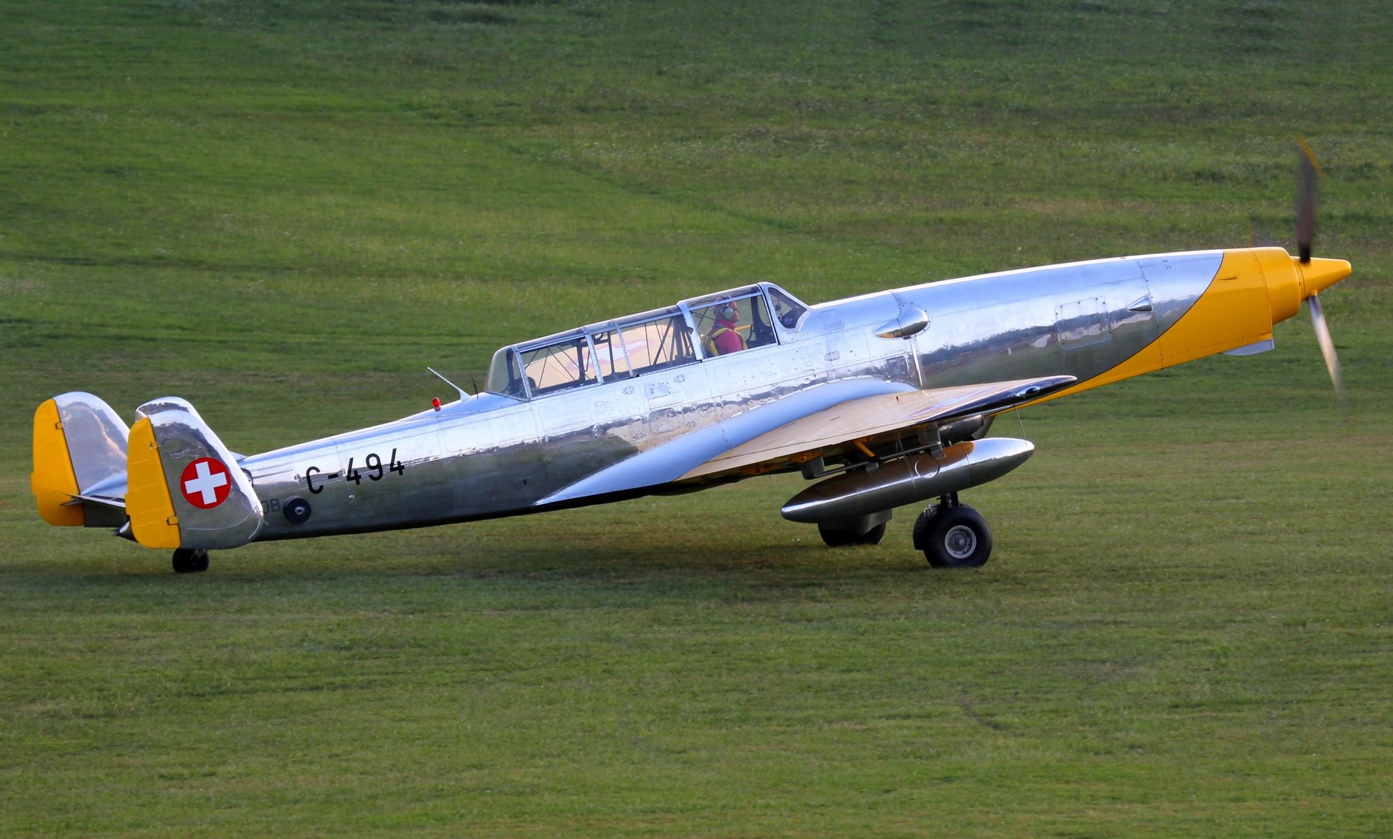 eidgenössische flugzeugwerke w + w suizo doble remolcador objetivos