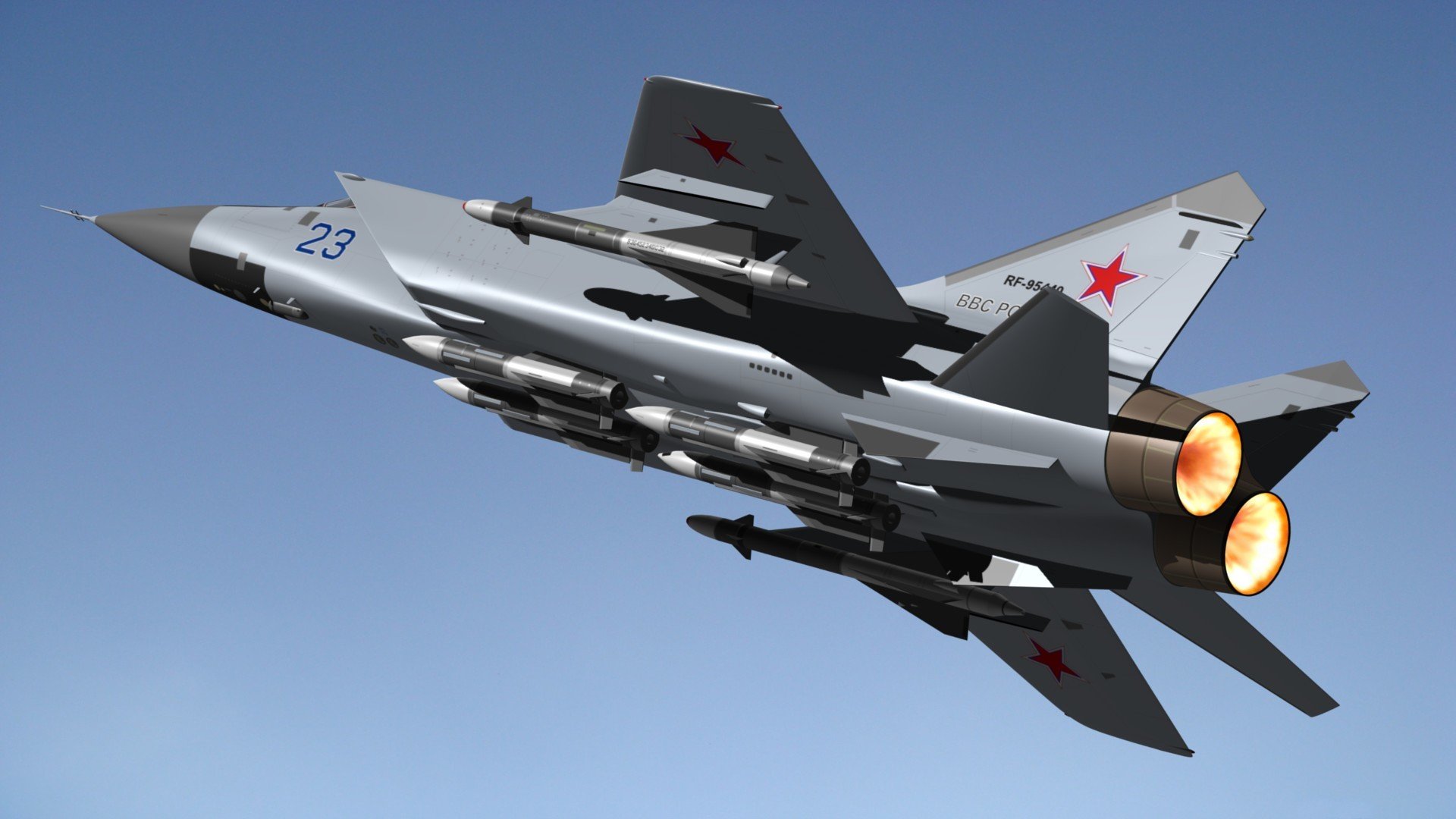 mig-31 doppio caccia intercettore