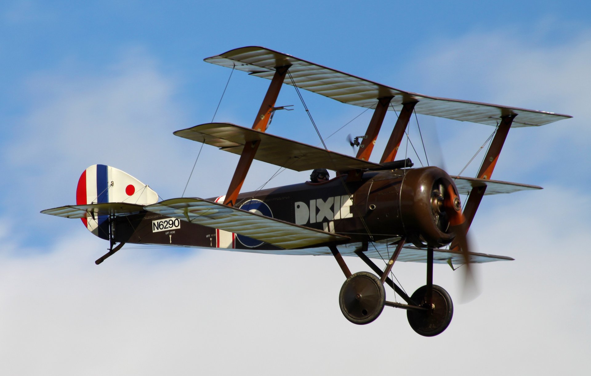 opwith triplane fighter triplane times first world war