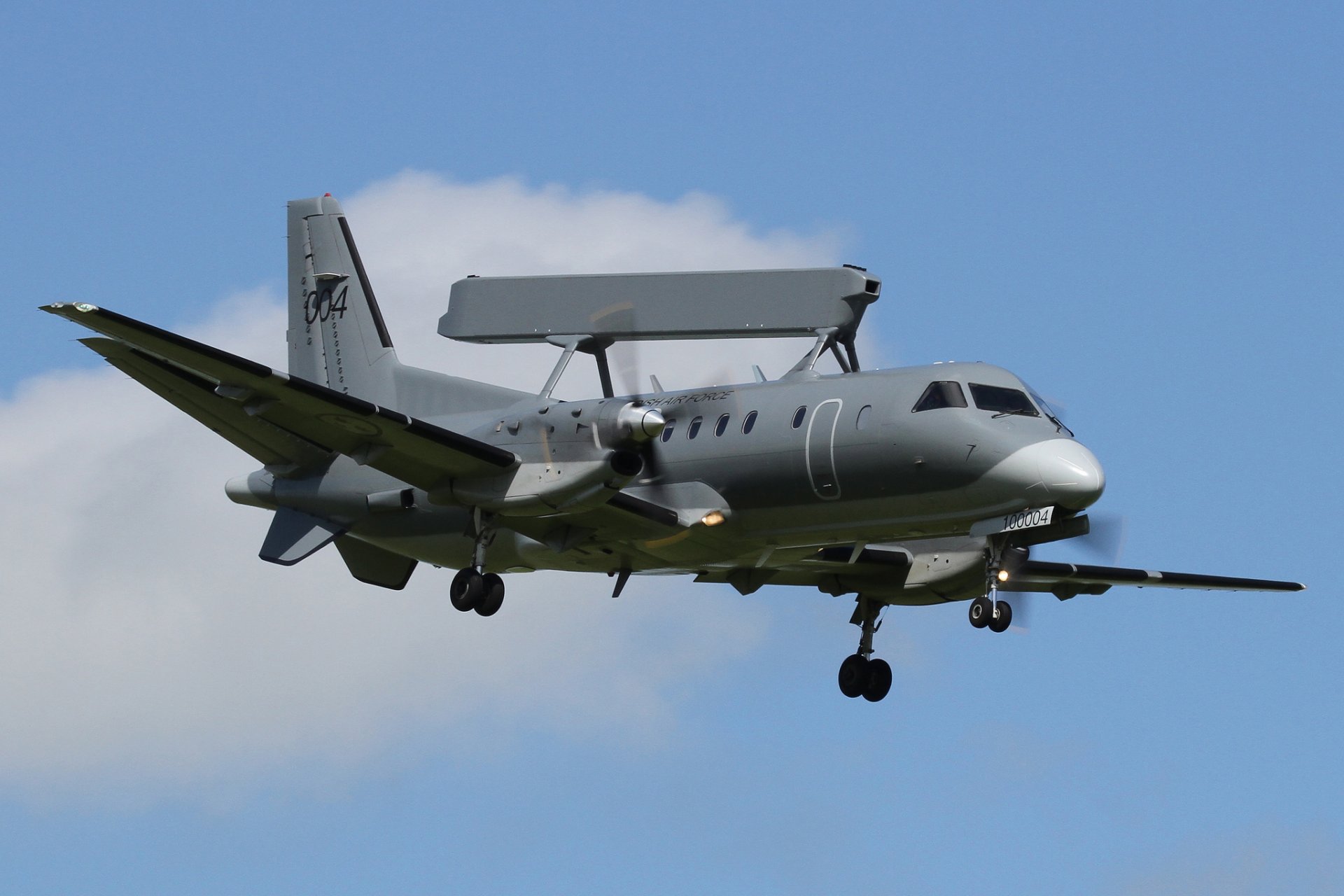 aab 340 awacs & s aereo a lungo raggio radar di rilevamento e di controllo di volo