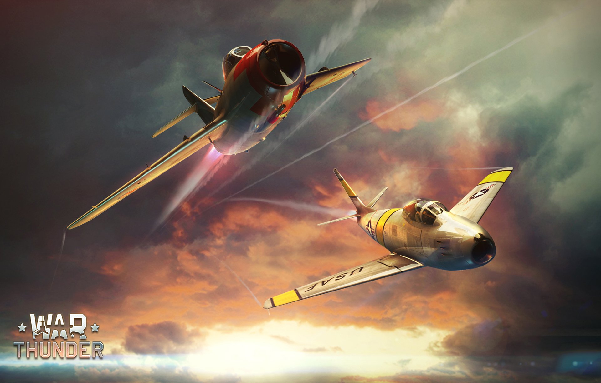 миг-15 фагот f-86 истребитель микоян гуревич war thunder небо корея арт рисунок нос полет два