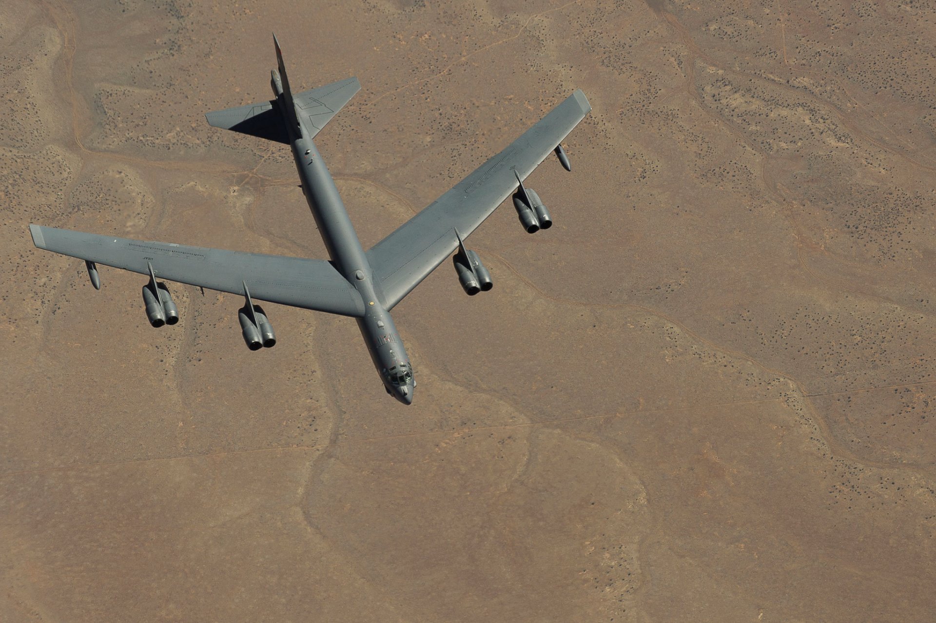 boeing b-52 stratofortress pesante strategico bombardiere volo paesaggio