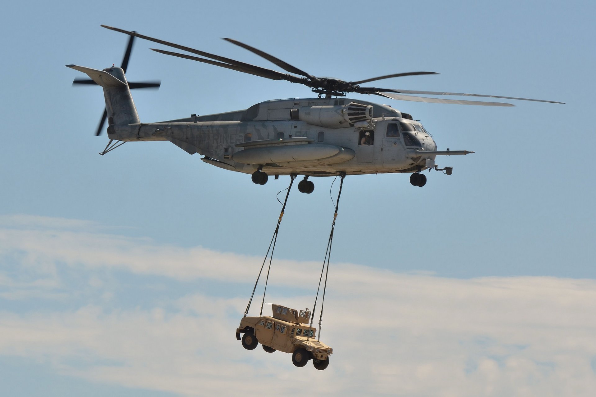 sikorski ch-53e superhengst militär schwer transport lieferung