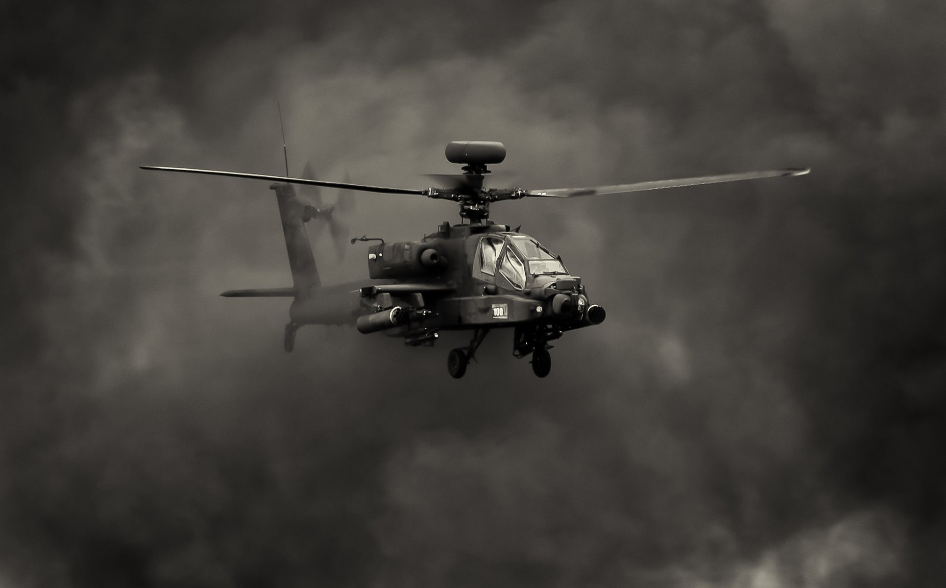 ah-64 apache apache główny atak dym lot