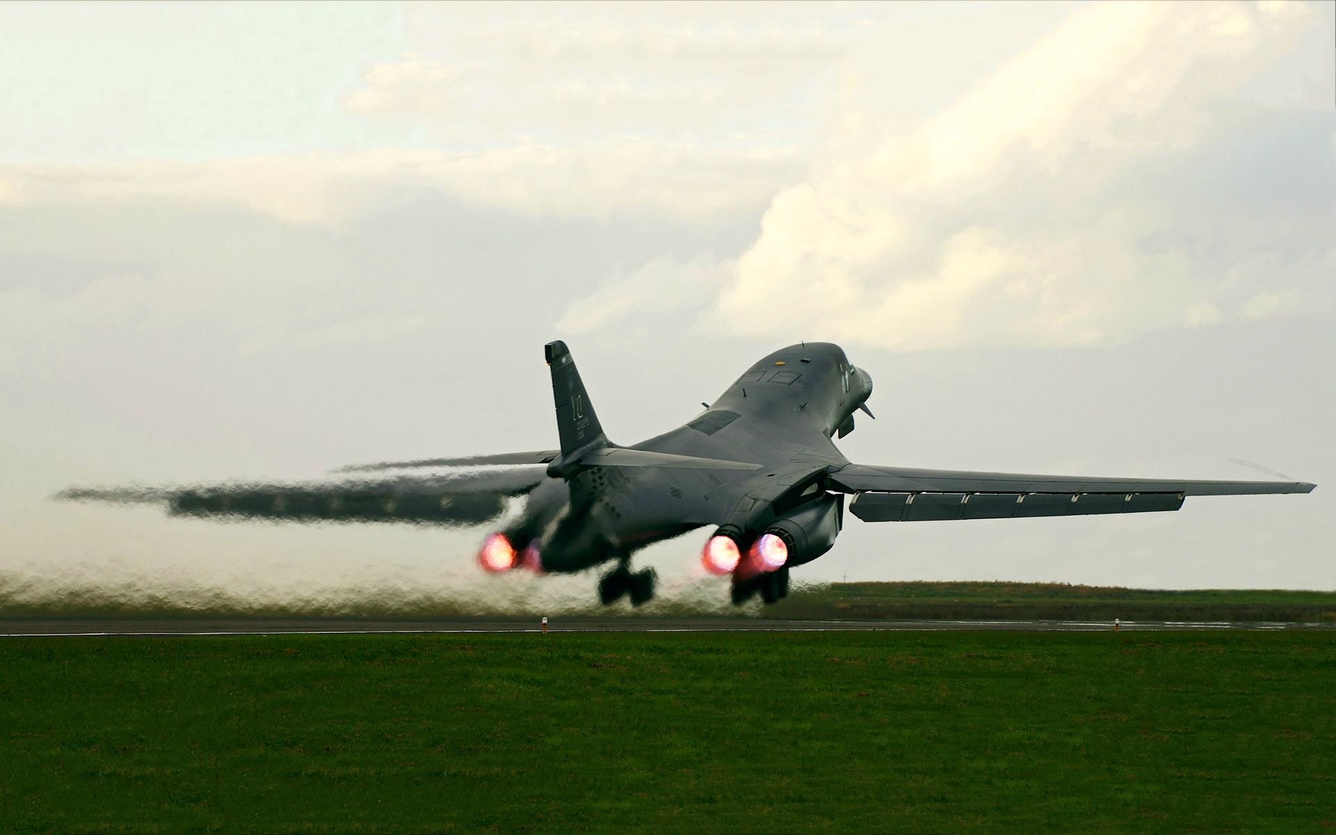 b-1b beruf flugzeug bomber himmel wolken start