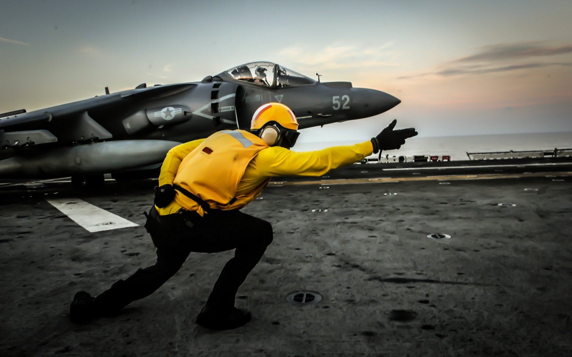 war fighters harrier żeglarze