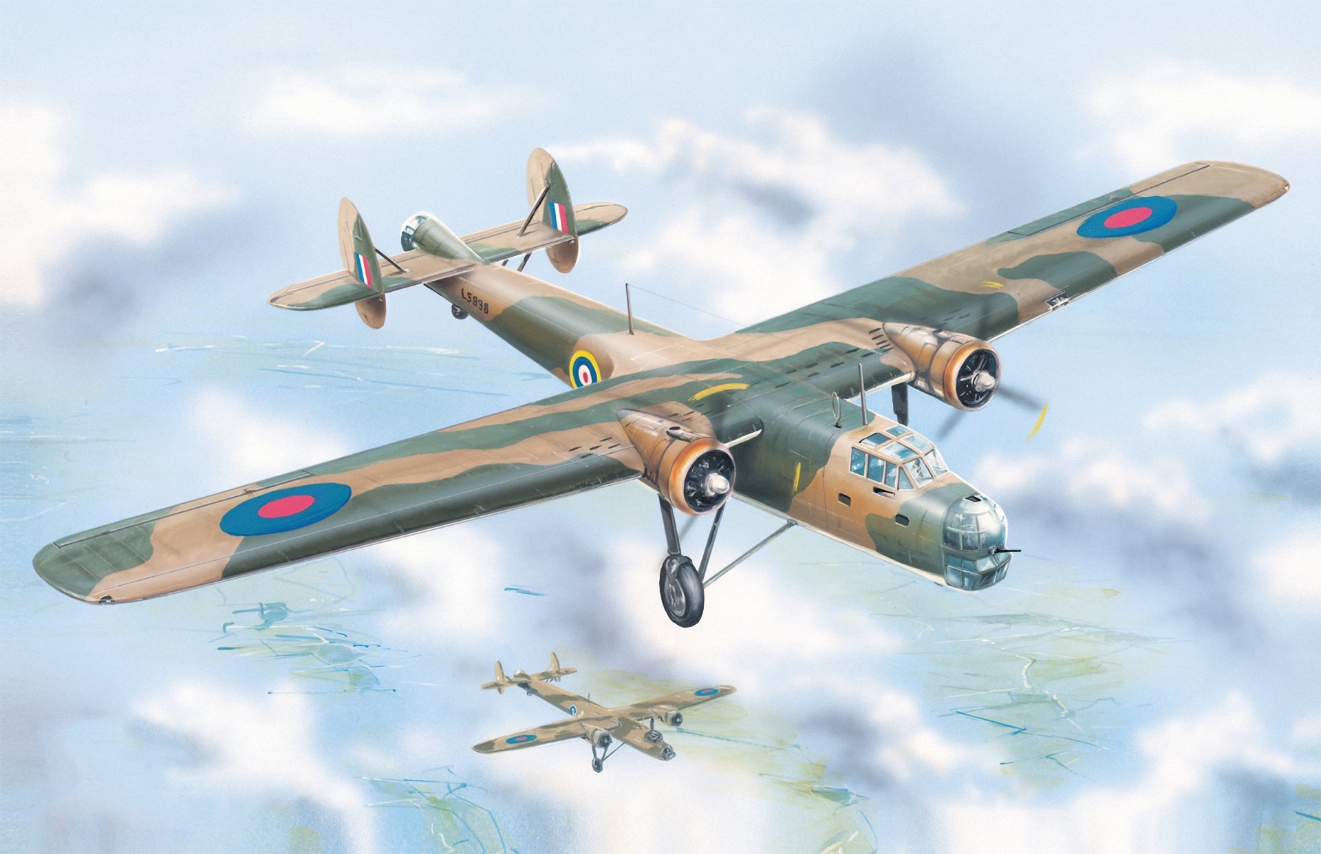 bristol bombay mk.i bombardiere britannico ww2 arte guerra pittura aereo aviazione arte