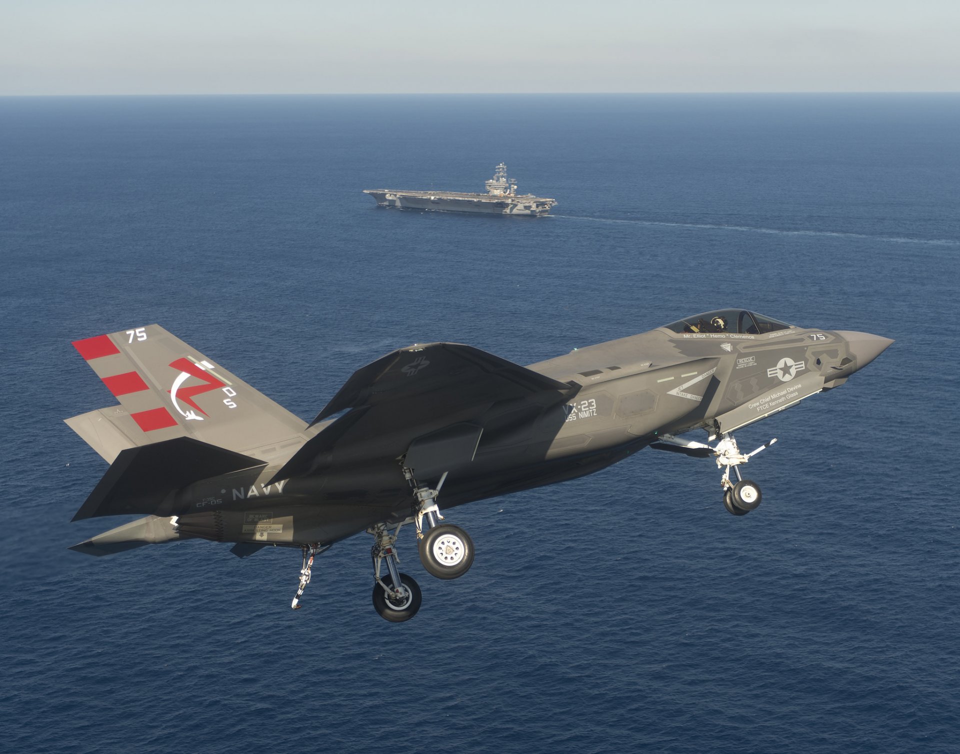 f-35c lightning ii истребитель бомбардировщик авианосец море