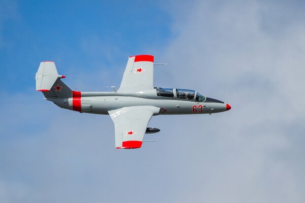 A training aircraft took off on the runway