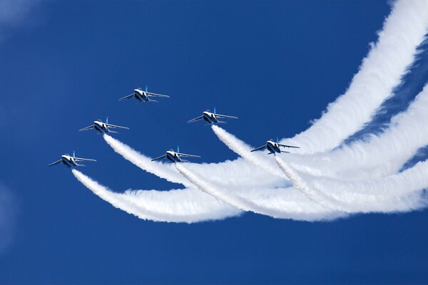 Aerobatic team at the holiday show