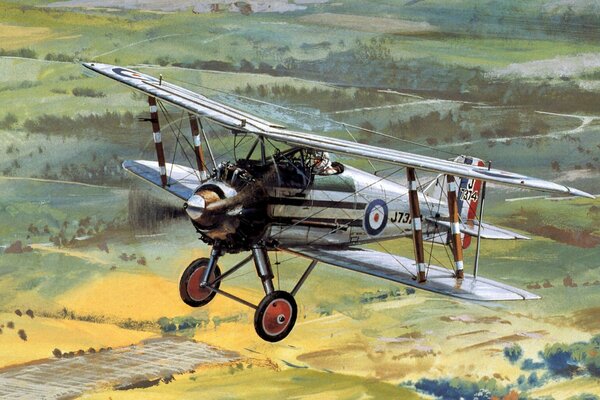Английский самолёт времён первой мировой