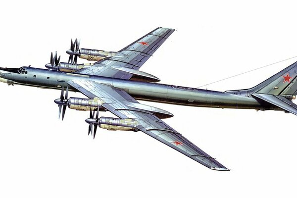 Picture airplane. Soviet aircraft. The bomber. Rocket carrier