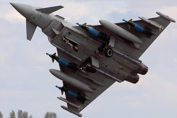 Avion militaire en plein vol