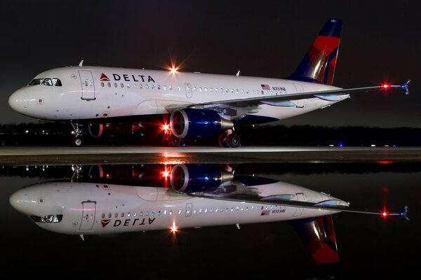 American civilian aircraft on the runway