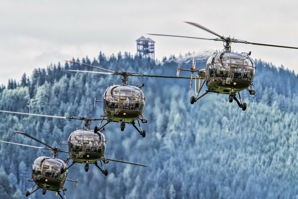 Enlace de helicópteros de reconocimiento ligero