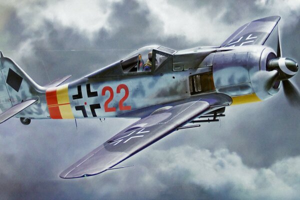 FW190 aircraft of the Second World War