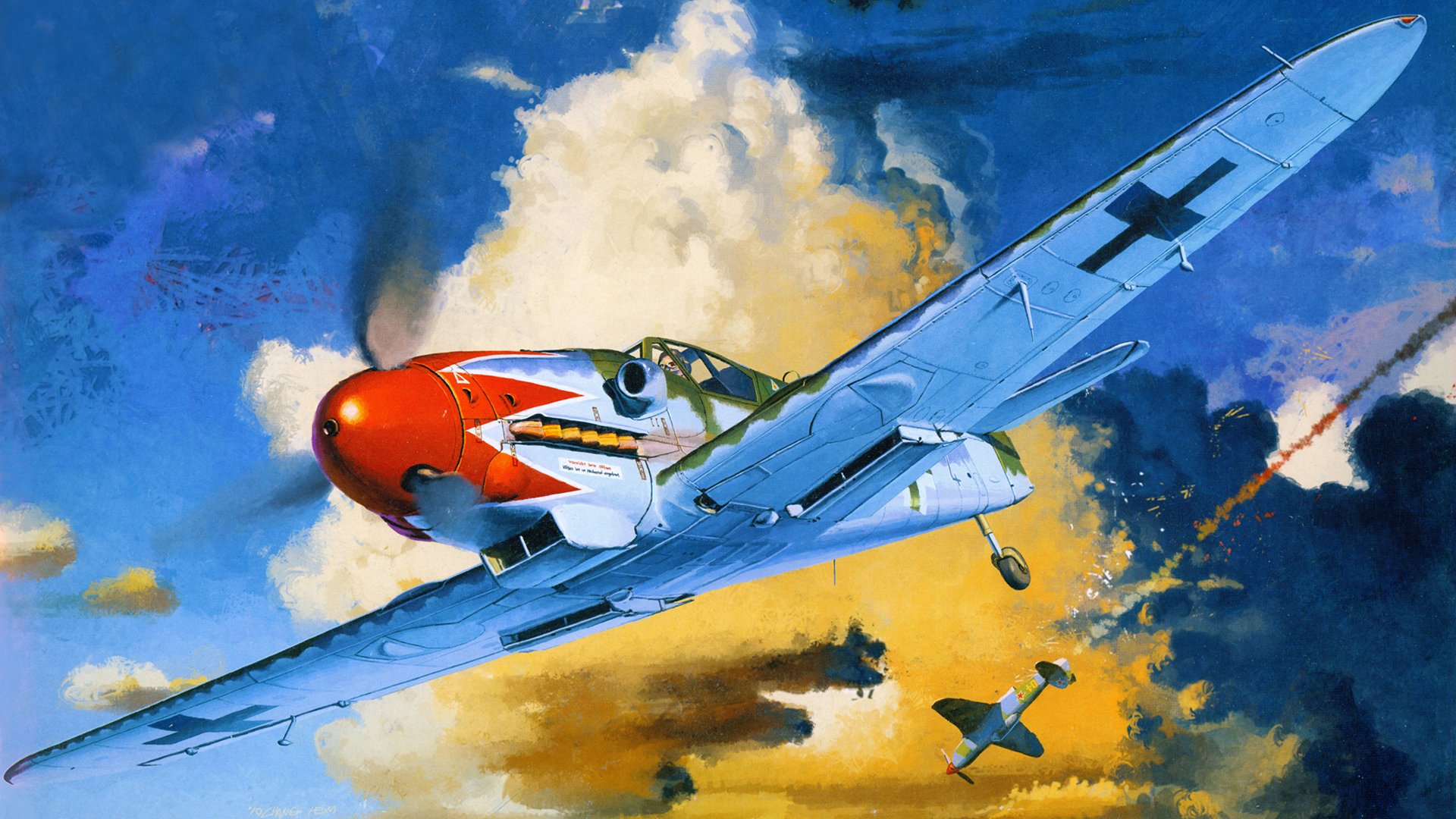 bf-109 combattente disegno arte combattimento