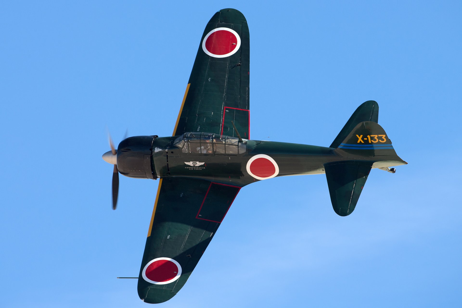 mitsubishi a6m zero japonés cubierta caza