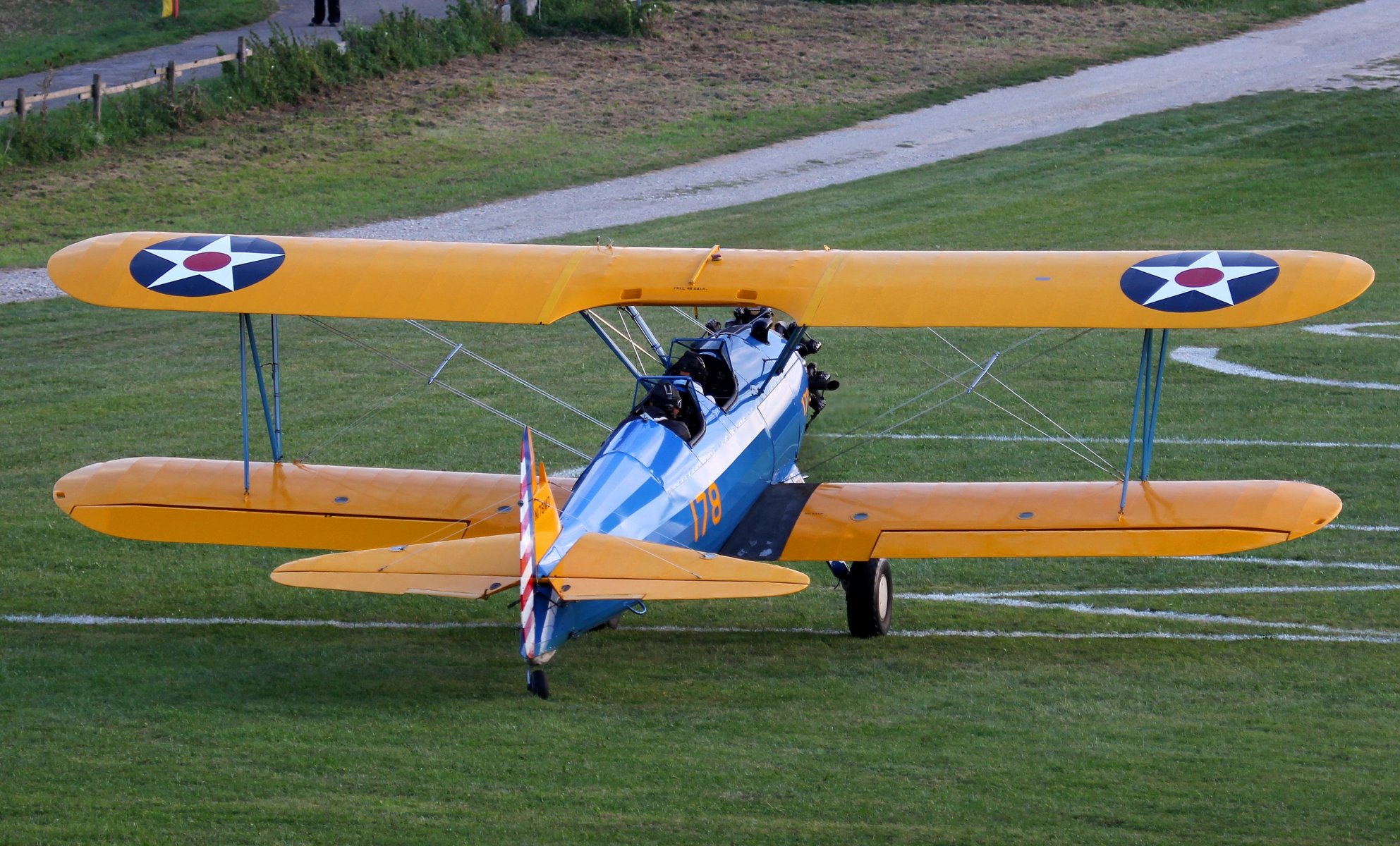 boeing stearman pt-17 american double a training biplane