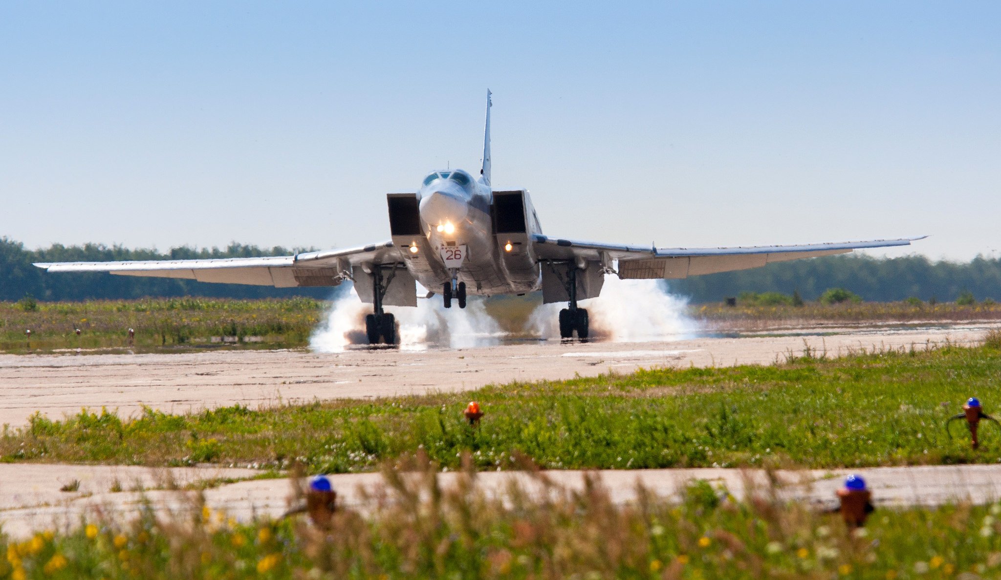 tu-22m3 later on supersonic missile-bomber airport