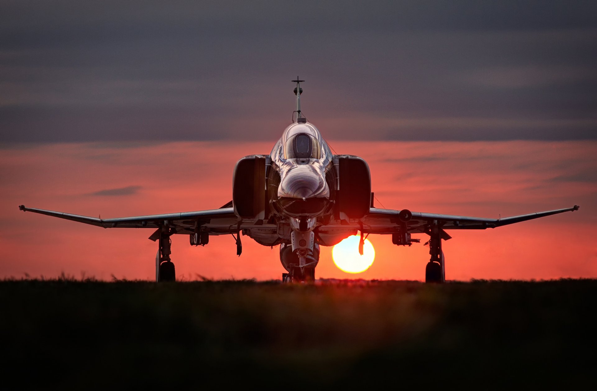 mcdonnell douglas f-4 phantom ii phantom ii polyvalent combattant coucher de soleil soleil