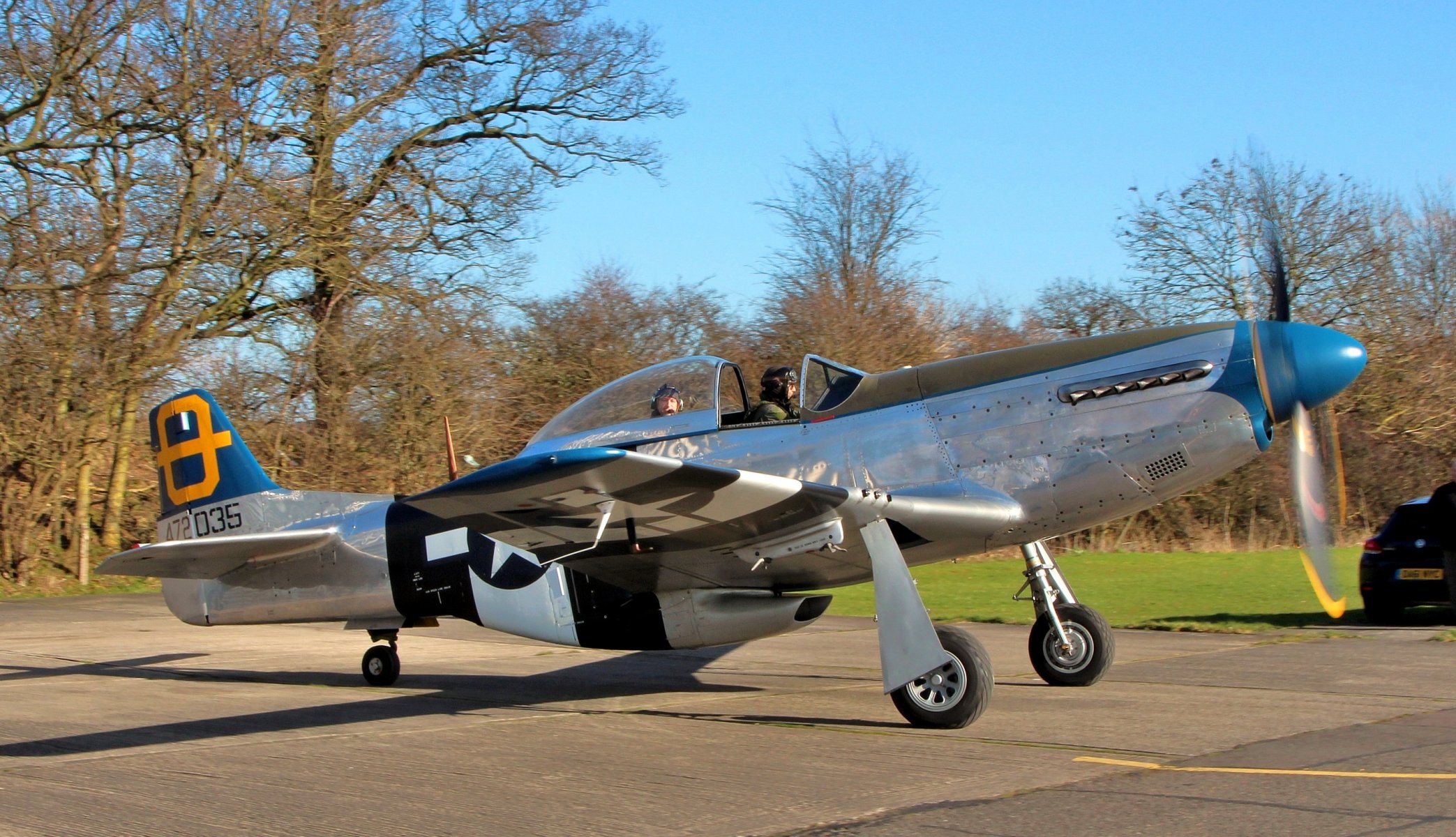 p-51d mustang américain monoplace chasseur