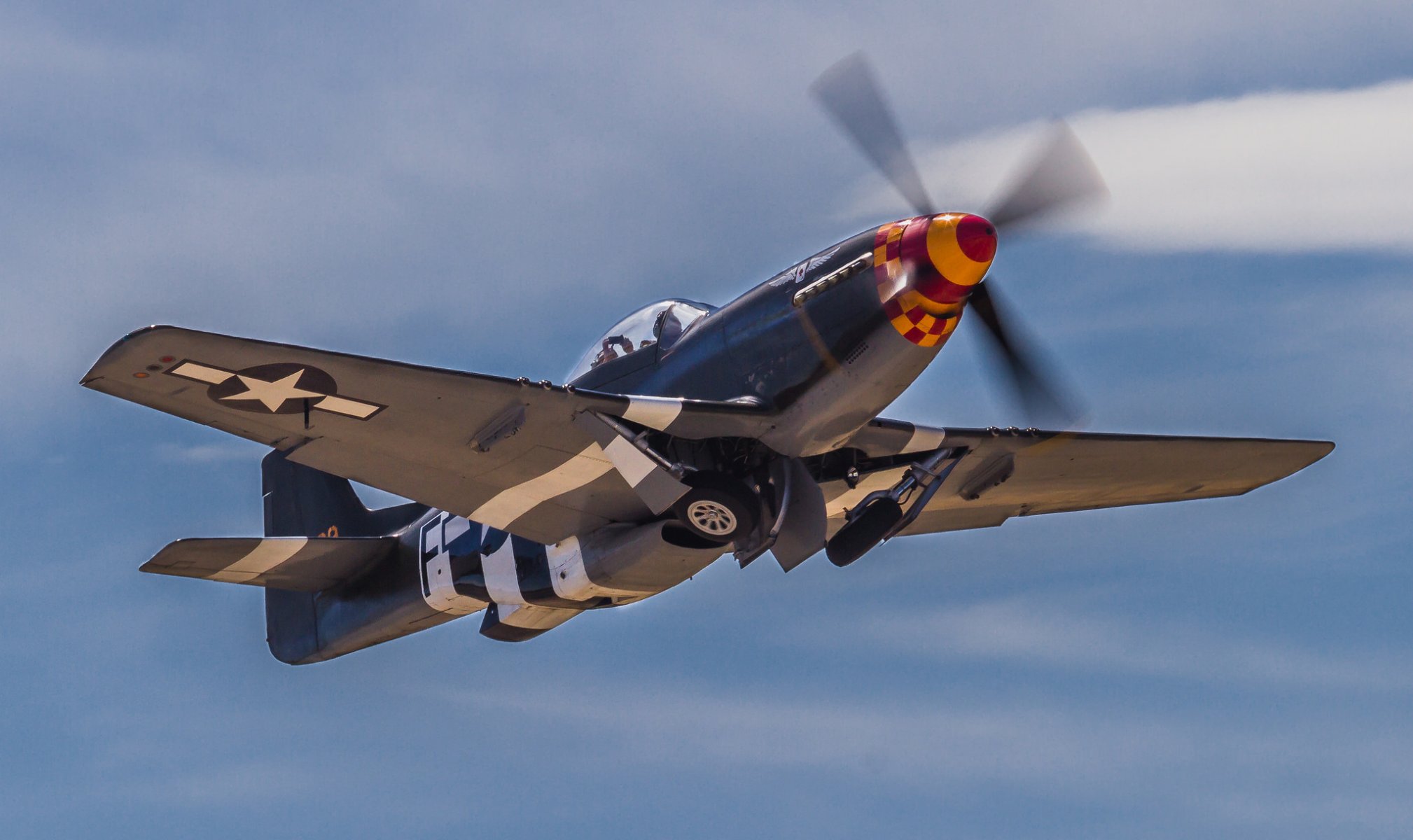 p-51d mustang monoplaza caza