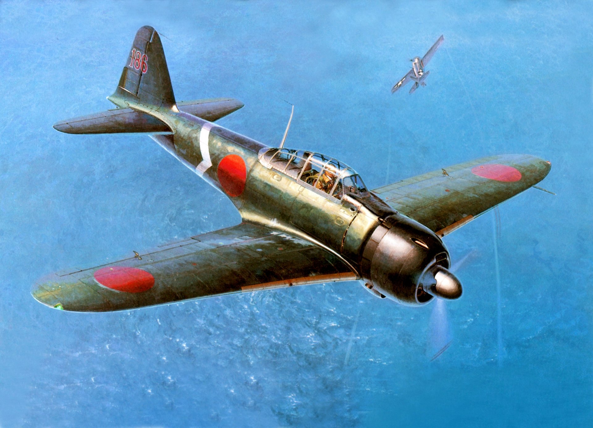 arte mitsubishi a6m3 22 reisen type 0 japonés caza de cubierta ww2 figura