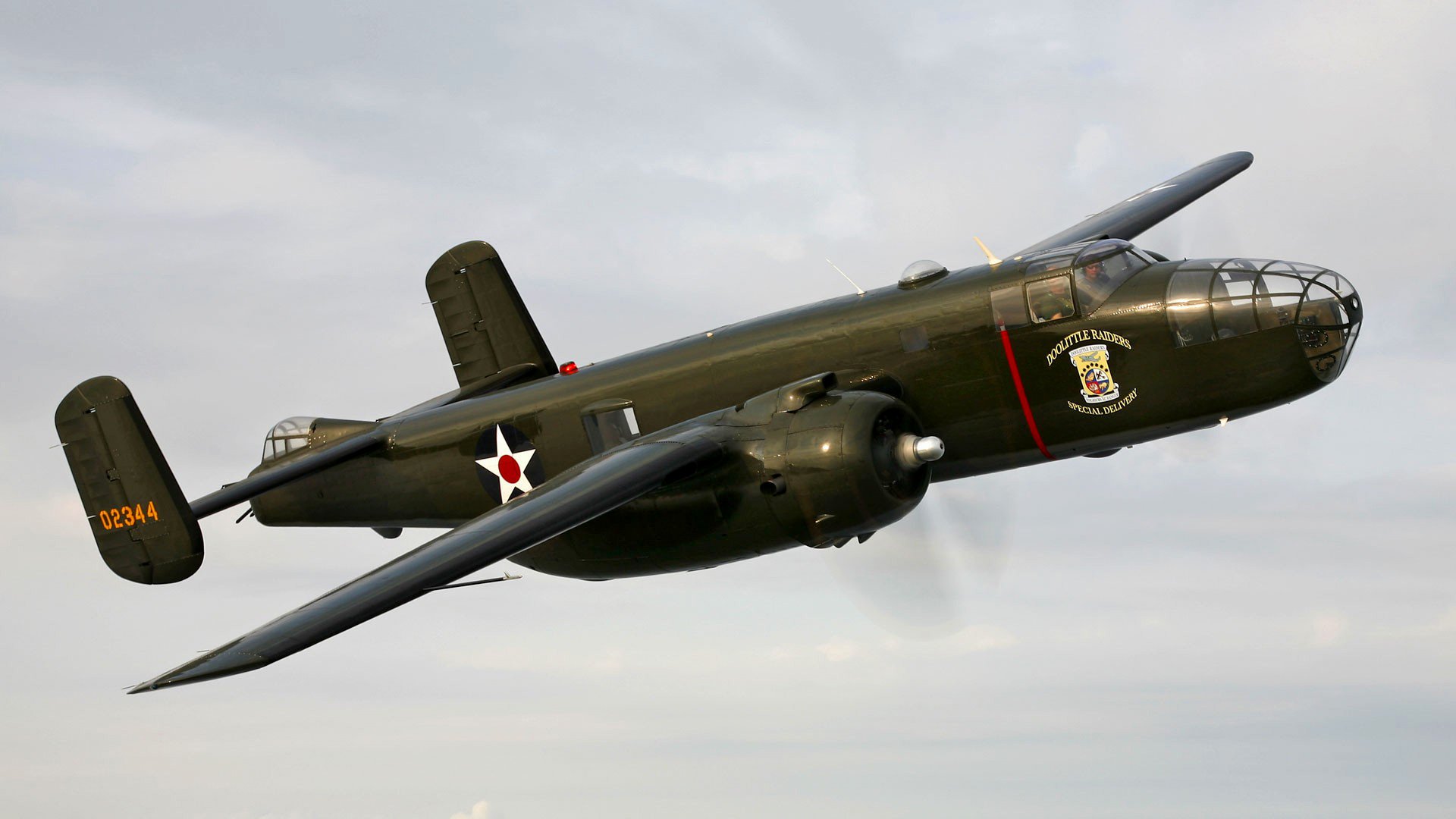 b-25 mitchel plane bomber flight sky retro