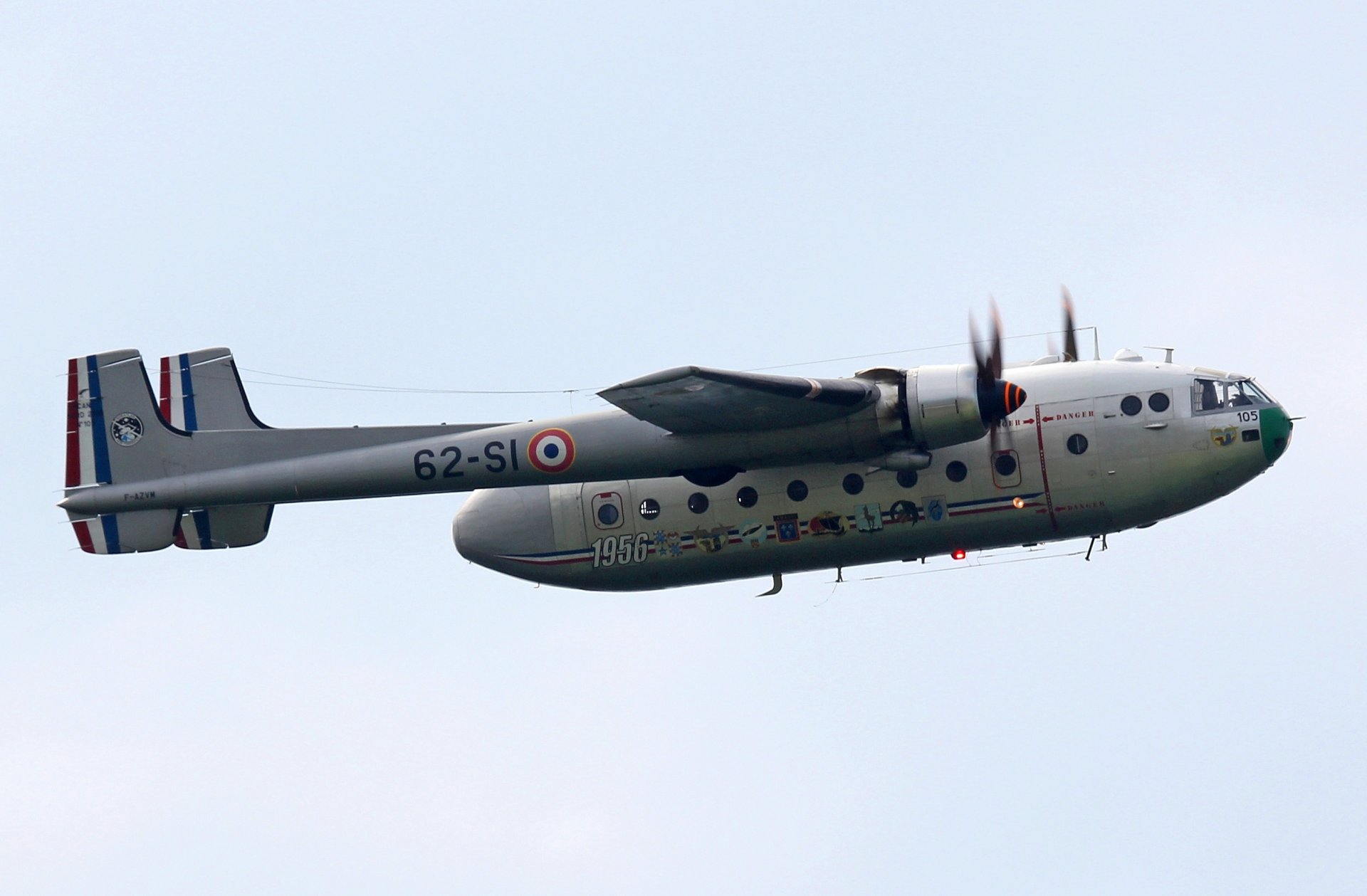 nord n-2501 noratlas aereo da trasporto militare francese