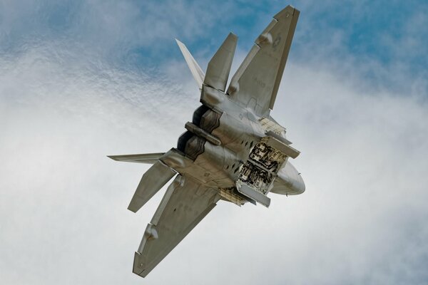 Airplane with a jet transformer in the sky