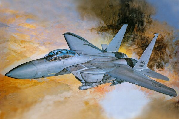 Figure flight of the strike eagle f -15 fighter