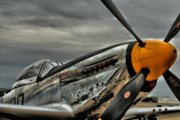 Avion battu aviation Mustang