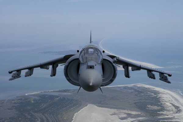 Harrier Stormtrooper in volo, cabina di pilotaggio di Stormtrooper