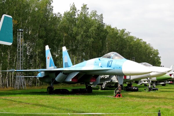 Prototype Su-27 fighter in the Central Museum of the Russian Air Force