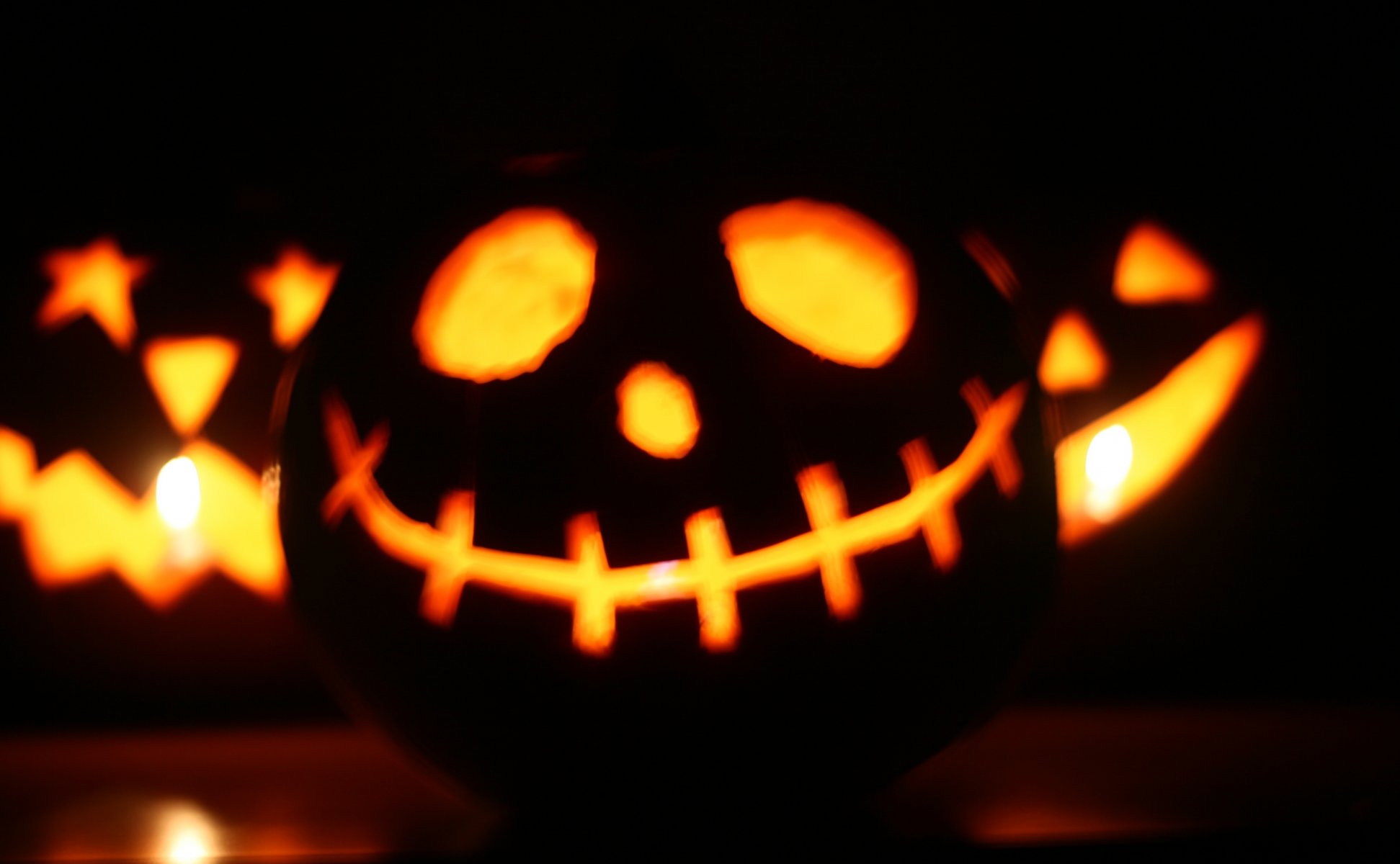 halloween lanterna di jack sorriso luce