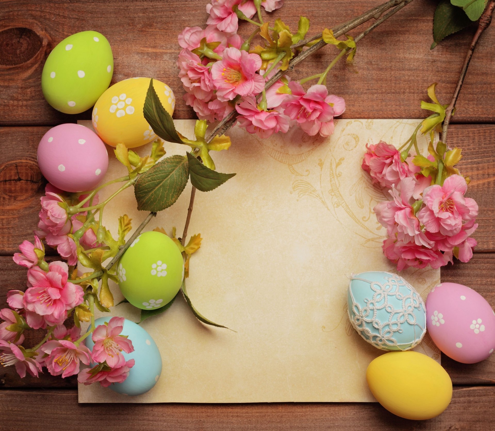 flower eggs paper holiday easter