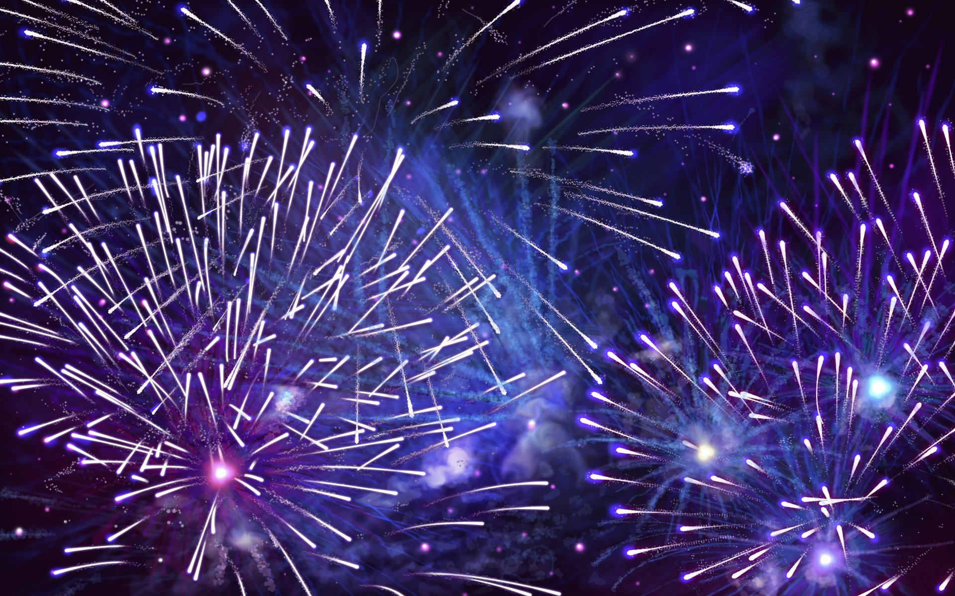 fireworks sparks purple blue