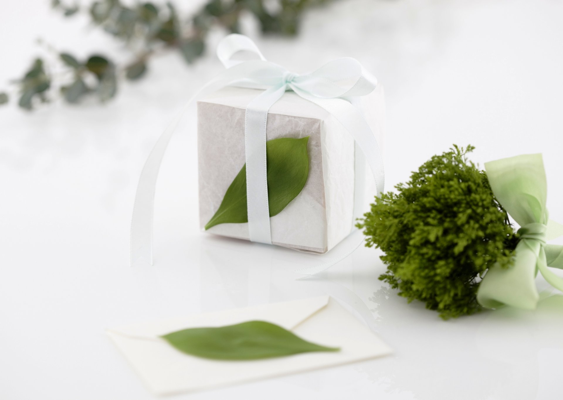 present box white sheet holidays spring