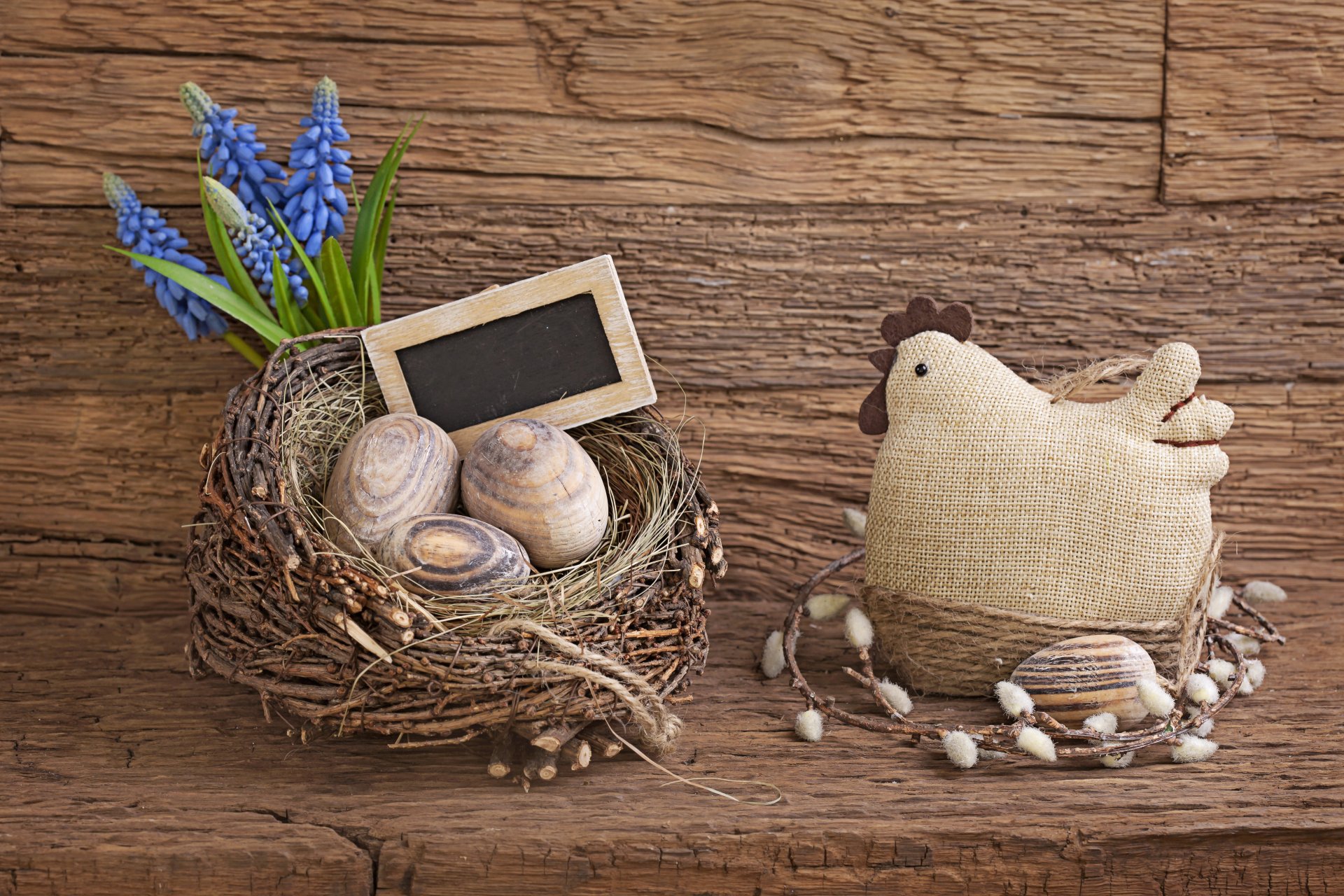 pascua huevos flores