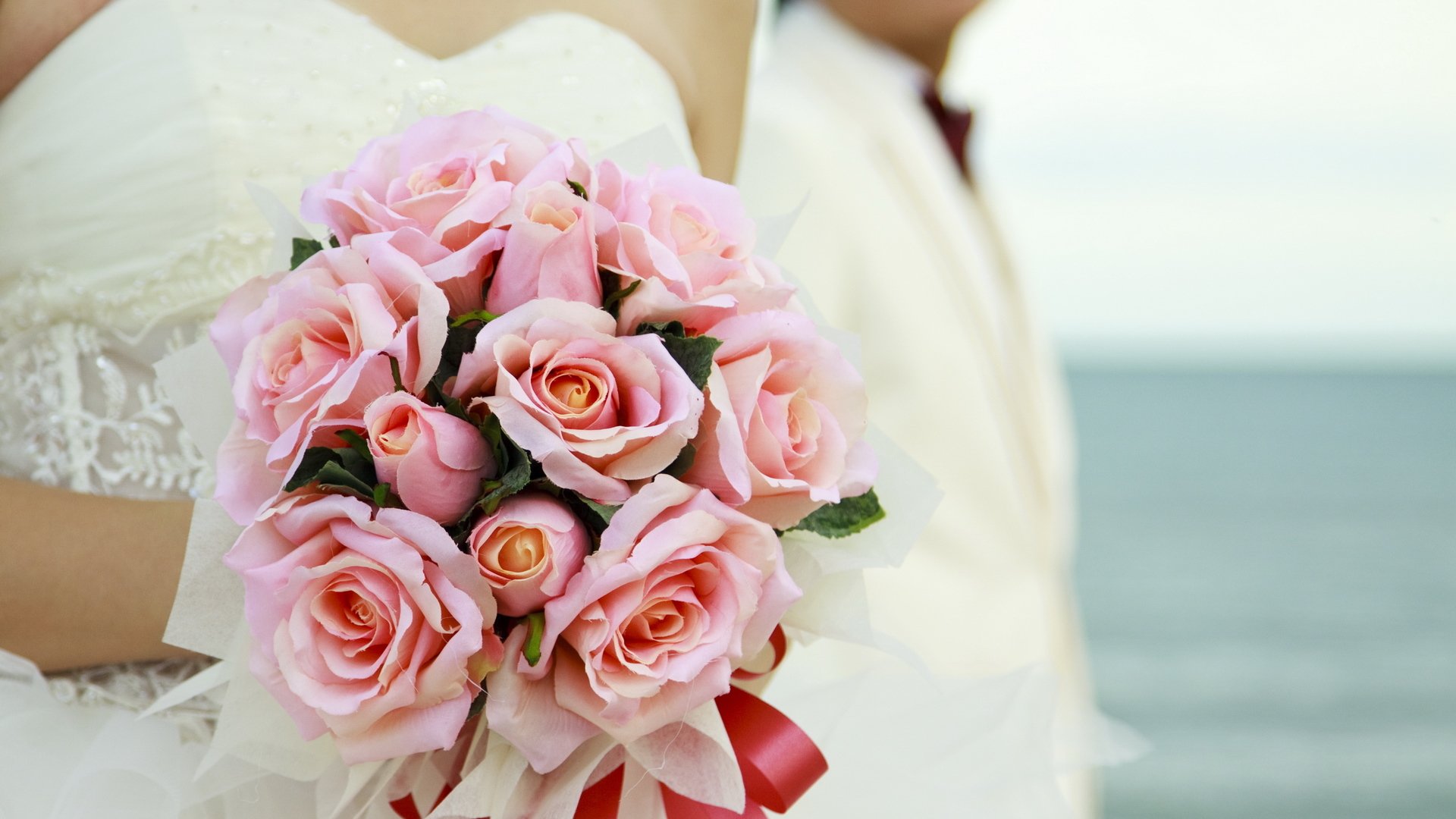 boda ramo flores rosas