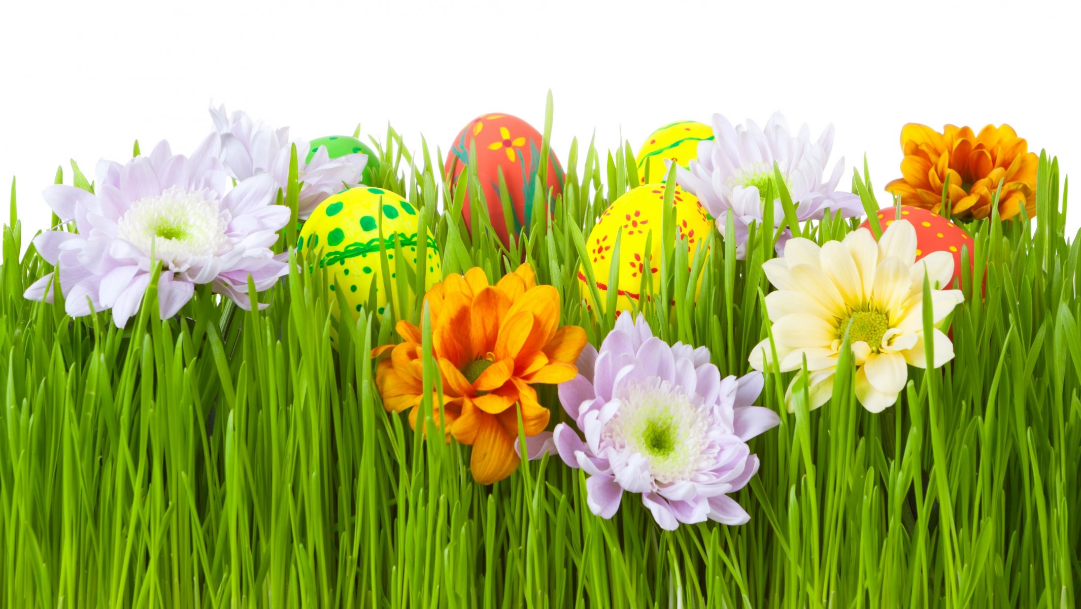 flower grass easter egg