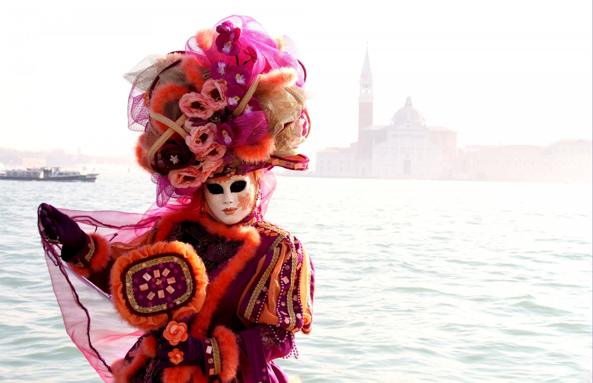 venecia máscara traje carnaval