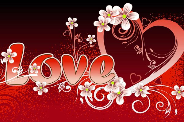 День святого Валентина с сердцем