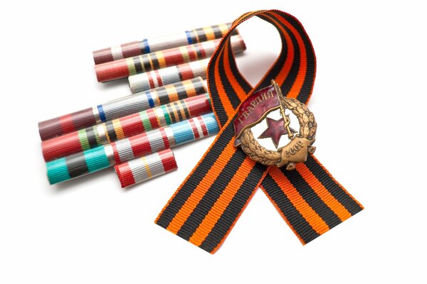 St. George Ribbon and medals for Victory Day